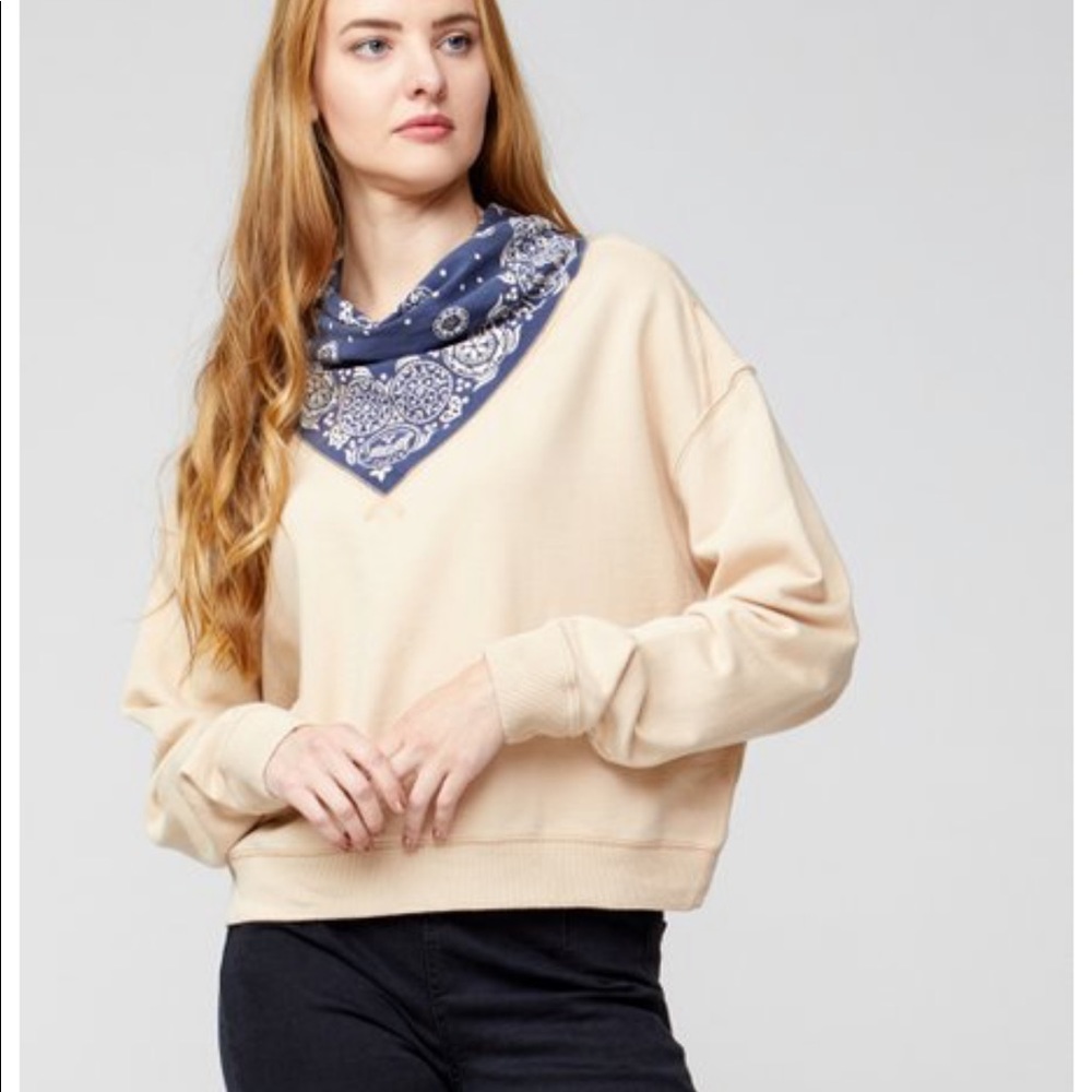 FREE PEOPLE Bandana Top Pullover - Picture 3 of 8